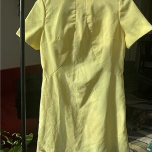 Vintage 60s Mod Handmade Dress Yellow